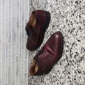 Mahogany Bostonian Crown Windsor Leather Dress Shoes sz 10 E / C cap toe oxford